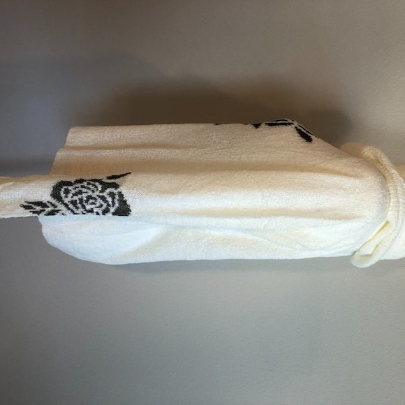 SALE!!!!!! NWT Cowl Neck Sweater with Flower Detail - Picture 3 of 7